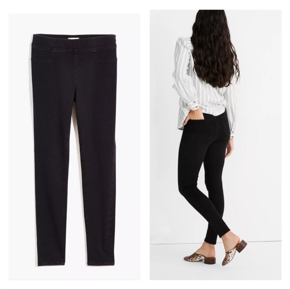 Madewell The Anywhere Jean pull on Black Pants Size 26